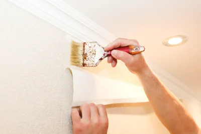 Pose de papier peint à Delain — revêtements muraux et toiles de verre